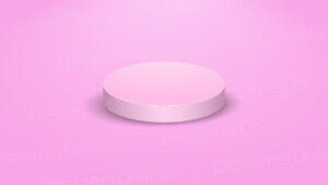 background pink podium editable vector