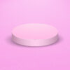 desain background pink podium editable vector