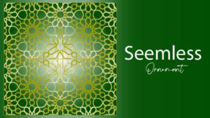 Seamless pattern islamic ornament asian style
