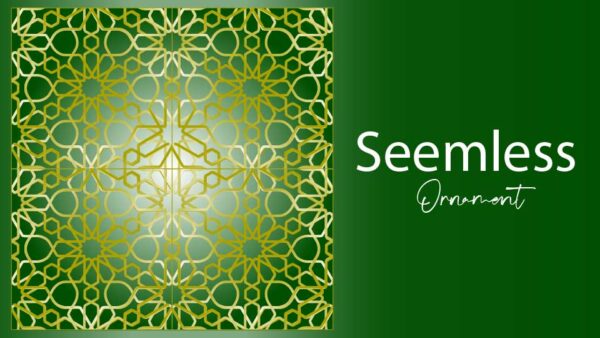 Seamless pattern islamic ornament asian style